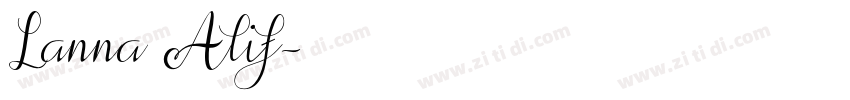 Lanna Alif字体转换